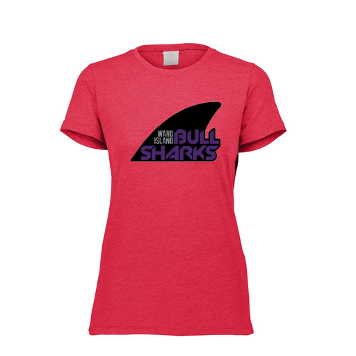 [FTSCUBRD-FAXS-LOGO1] Decker Women's Tri-Blend T-Shirt - Short Sleeve (Female Adult XS, Red, Logo 1)