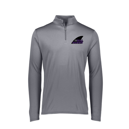 [2787.059.XS-LOGO1] Ladies Dri Fit 1/4 Zip Shirt (Female Adult XS, Gray, Logo 1)