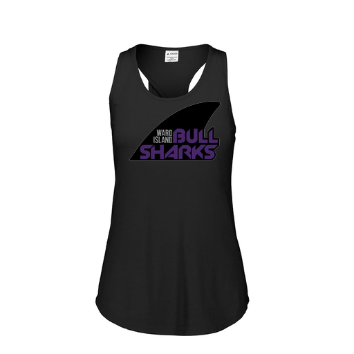 [3078.K94.S-LOGO1] Ladies Tri Blend Tank Top (Female Adult S, Black, Logo 1)