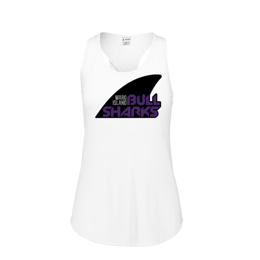 [3078.005.S-LOGO1] Ladies Tri Blend Tank Top (Female Adult S, White, Logo 1)