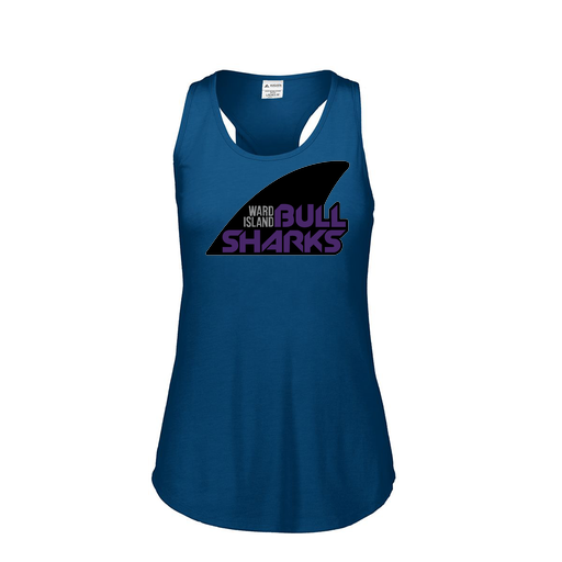 [3078.U22.S-LOGO1] Ladies Tri Blend Tank Top (Female Adult S, Navy, Logo 1)