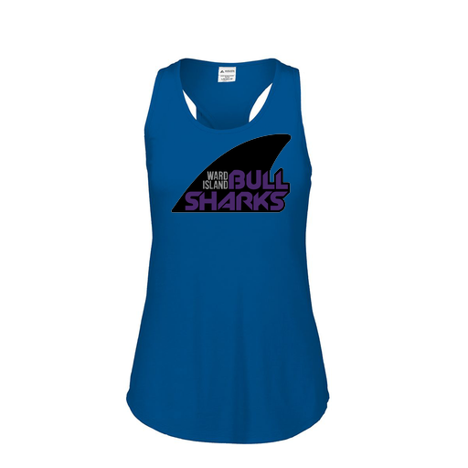 [3078.U55.S-LOGO1] Ladies Tri Blend Tank Top (Female Adult S, Royal, Logo 1)