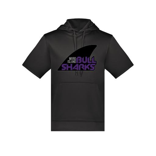 [6871.080.S-LOGO1] Men's Dri Fit Short Sleeve Hoodie (Adult S, Black, Logo 1)