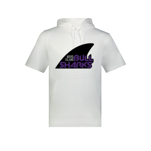 [6871.005.S-LOGO1] Men's Dri Fit Short Sleeve Hoodie (Adult S, White, Logo 1)