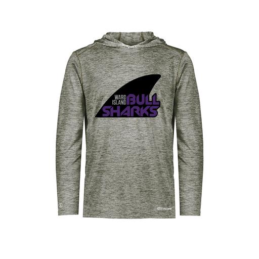 [FOLHCGGY-YS-LOGO1] Decker Youth Charge Hoodie (Youth S, Gray, Logo 1)