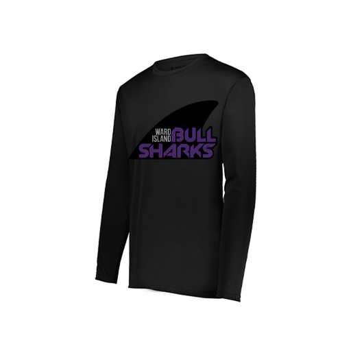 [222822.080.XS-LOGO1] Men's LS Smooth Sport Shirt (Adult XS, Black, Logo 1)