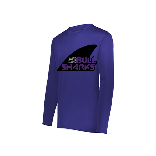 [222822.747.XS-LOGO1] Men's LS Smooth Sport Shirt (Adult XS, Purple, Logo 1)