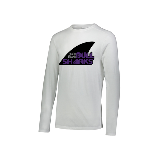[3076.005.S-LOGO1] Youth LS Ultra-blend T-Shirt (Youth S, White, Logo 1)