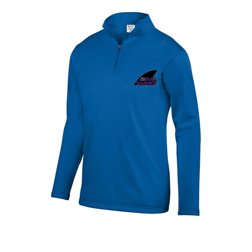 [5508.060.S-LOGO1] Youth FlexFleece 1/4 Zip (Youth S, Royal, Logo 1)