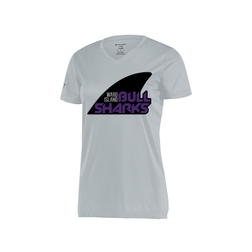 [222820.099.S-LOGO1] Ladies Movement Dri Fit Shirt (Female Adult S, Silver, Logo 1)