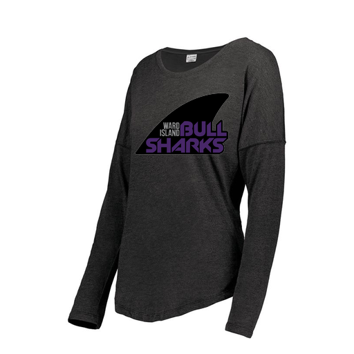[FTLCUBBK-FAXS-LOGO1] Decker Women's Tri-Blend T-Shirt - Long Sleeve (Female Adult XS, Black, Logo 1)
